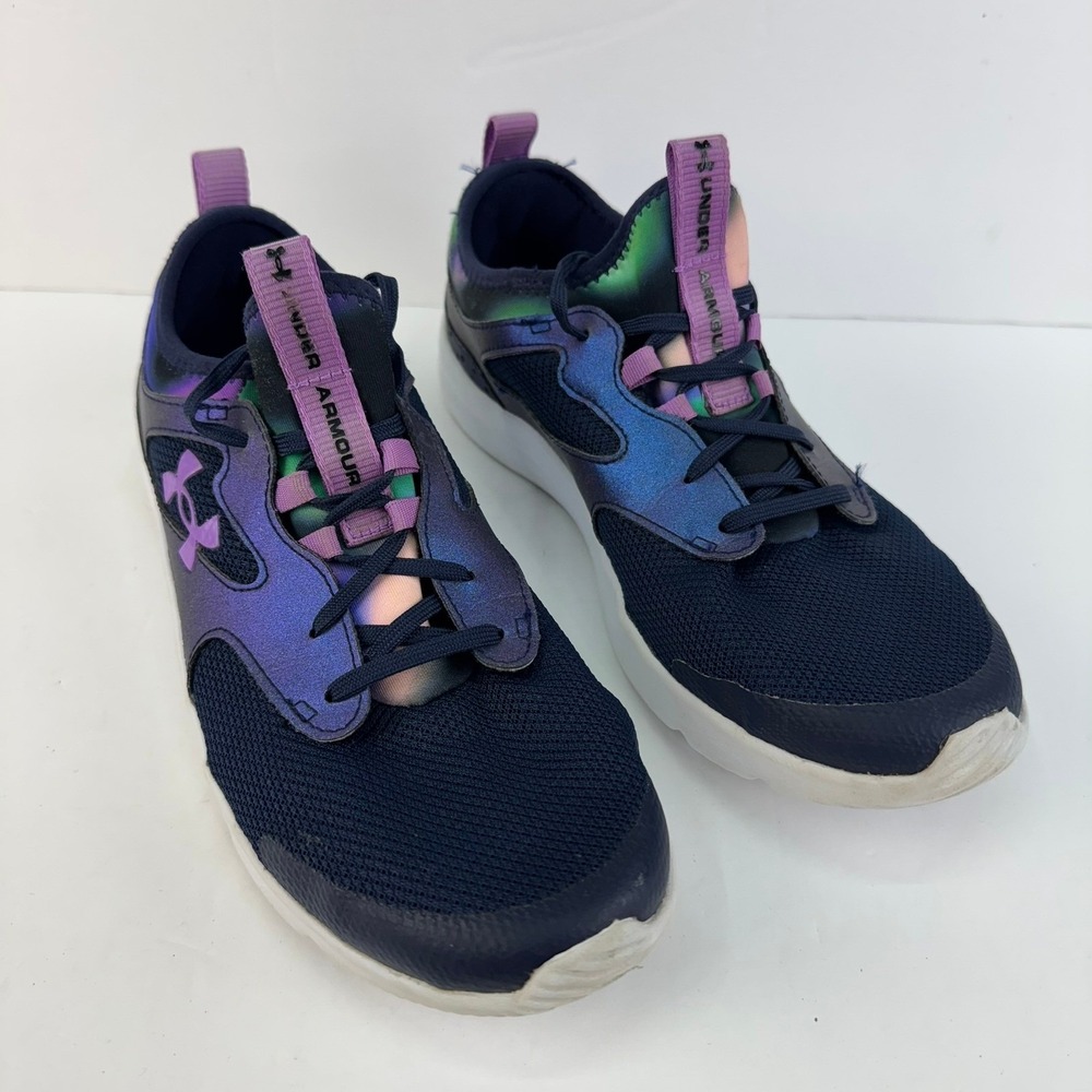 Under Armour Assert 9 Shoes Kids Size 6Y Iridescent Running Athletic Sneakers